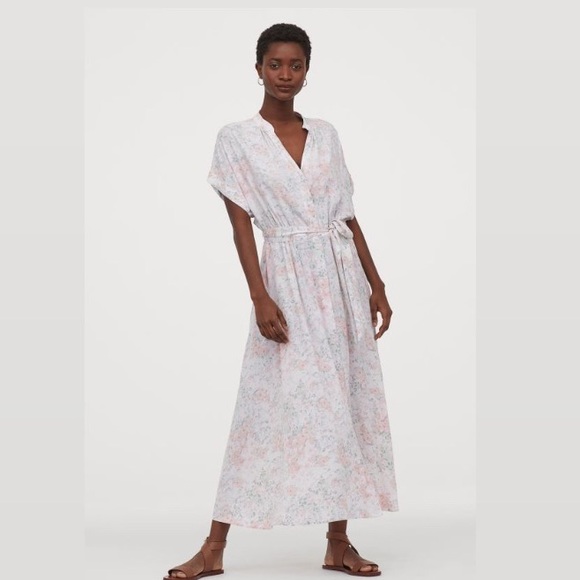 NWT Calf Length Belted Breezy Maxi Viscose Dress - Picture 1 of 4